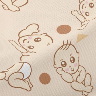 Baby In Diaper Piqué
