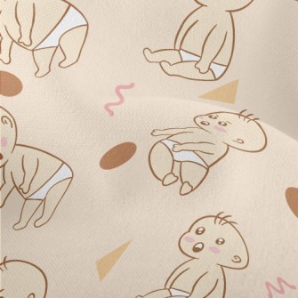 Surprised Diaper Baby And Grap Lightweight Performance Linen