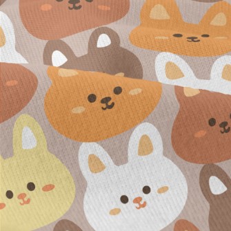 Cute Round-faced Rabbit With C Modern Jersey