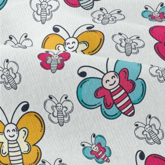 Smiling Colorful Butterfly Modern Jersey