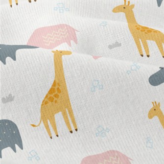 Cute Color Block Animals Modern Jersey