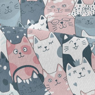 Funny Cute Cat And Fish Modern Jersey