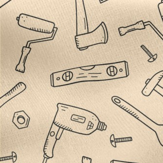 Graffiti Construction Tools Jersey Backed Fleece