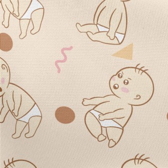 Surprised Diaper Baby And Grap Pongee