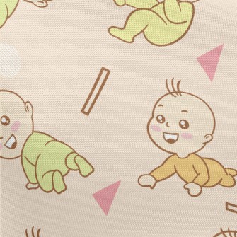 Baby Learning To Crawl Pongee