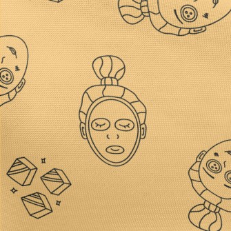 Woman&#39;s Face With Facial M Pongee