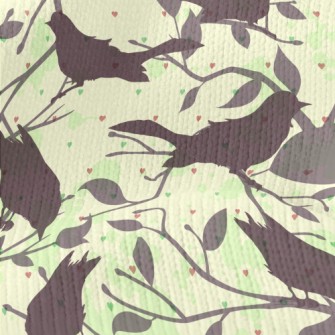 Detailed Silhouette Of A Bird Stretch Jersey