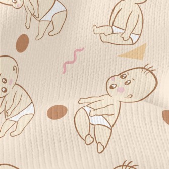 Surprised Diaper Baby And Grap Stretch Jersey