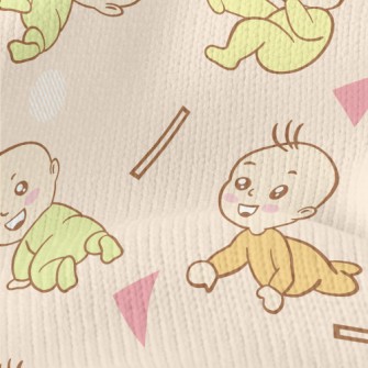 Baby Learning To Crawl Stretch Jersey