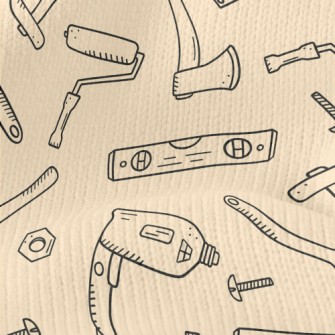 Graffiti Construction Tools Stretch Jersey