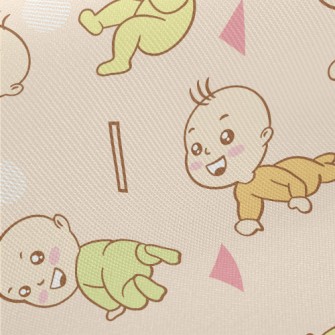 Baby Learning To Crawl Midweight Cotton Poplin