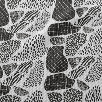 Animal Prints In Different Col Birdseye Piqué