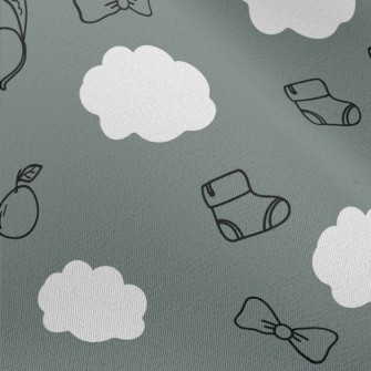 Doodle Hand Drawn Baby Items Chiffon
