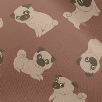 Clumsy And Cute Pug Chiffon