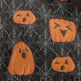 Happy Little Pumpkin And Spide Chiffon