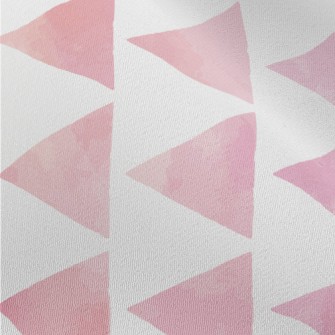 Hand Drawn Textured Pink Trian Chiffon