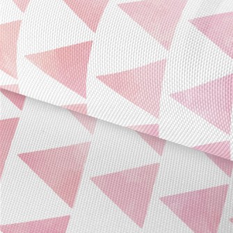 Hand Drawn Textured Pink Trian Waterproof Oxford