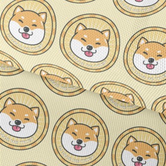 Coin-shaped Shiba Inu Waterproof Oxford