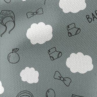 Doodle Hand Drawn Baby Items Waterproof Canvas