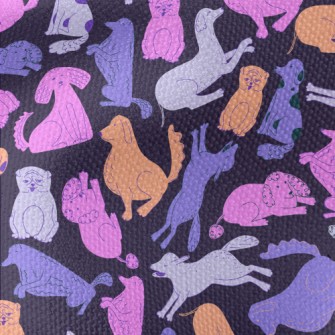 Doodles Of Different Dog Breed Waterproof Canvas
