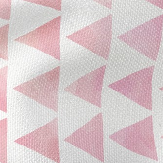 Hand Drawn Textured Pink Trian Waterproof Canvas