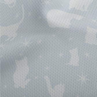 Silhouette Cats In Different P Athletic Mesh Flat Back
