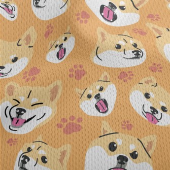 Funny Shiba Inu Athletic Mesh Flat Back