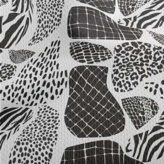 Animal Prints In Different Col Athletic Mesh Flat Back