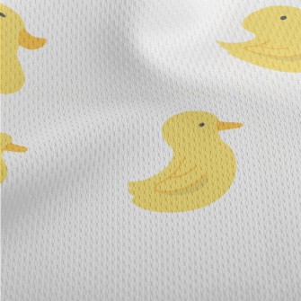 A Group Of Cute Yellow Ducklin Athletic Mesh Flat Back