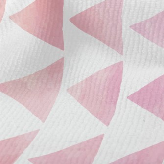 Hand Drawn Textured Pink Trian Terry