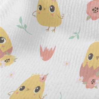 Round And Cute Yellow Chick Terry