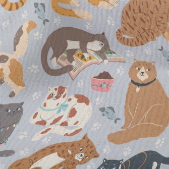 Naughty And Cute Cats Terry