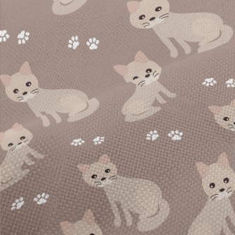 Cute Beige Kitten Performance Linen
