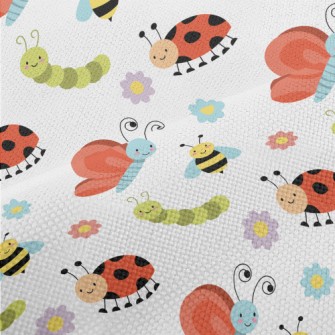 Happy Butterfly Bee Ladybug Performance Linen