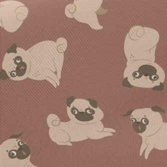 Clumsy And Cute Pug Twill