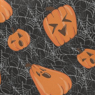 Happy Little Pumpkin And Spide Twill
