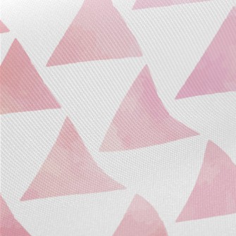 Hand Drawn Textured Pink Trian Twill