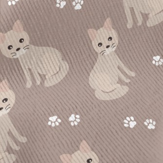 Cute Beige Kitten Standard Corduroy