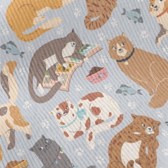 Naughty And Cute Cats Standard Corduroy