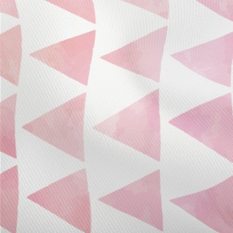 Hand Drawn Textured Pink Trian Dobby