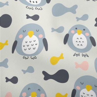 Hand Drawn Penguin And Colorfu Dobby