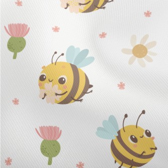 Round And Innocent Bees And Fl Dobby