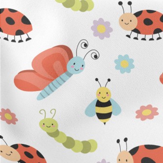 Happy Butterfly Bee Ladybug Stretch Ponte