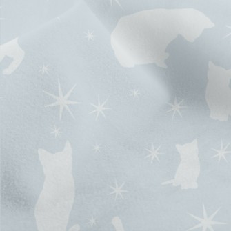 Silhouette Cats In Different P Micro Fleece