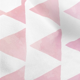 Hand Drawn Textured Pink Trian Micro Fleece