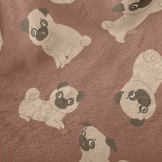 Clumsy And Cute Pug Minky