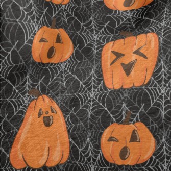 Happy Little Pumpkin And Spide Minky