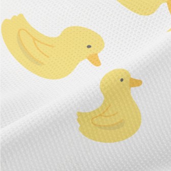 A Group Of Cute Yellow Ducklin Piqué