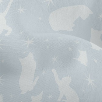 Silhouette Cats In Different P Lightweight Performance Linen