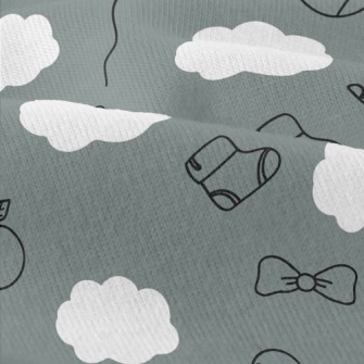 Doodle Hand Drawn Baby Items Modern Jersey